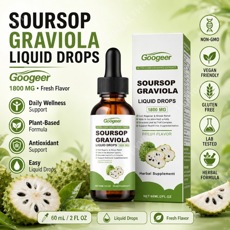 Herbal Wellness Drops - قطرات سائلة من أوراق وثمار القشطة