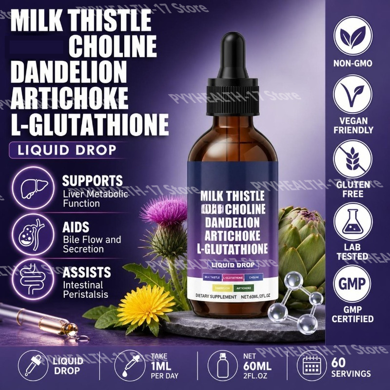 Herbal Wellness Drops - قطرات سائل شوك الحليب من Googeer