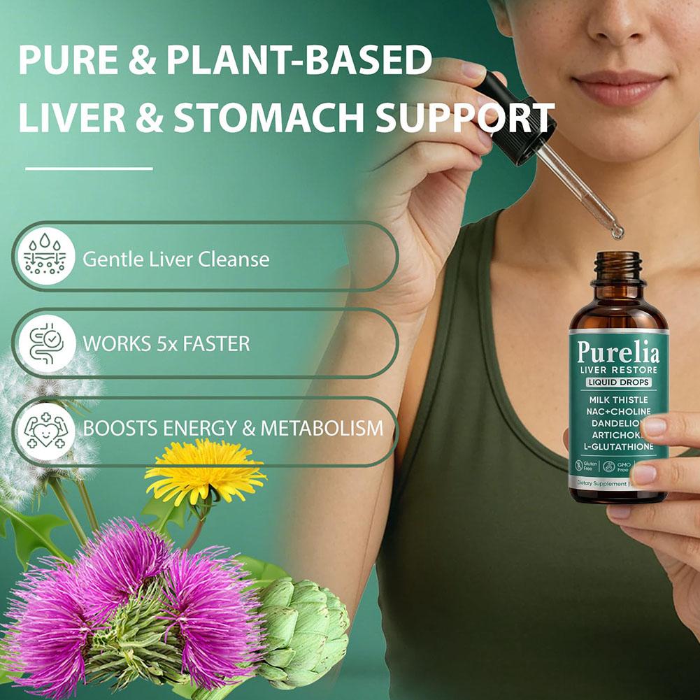 Herbal Wellness Formula - قطرات بيورليا لاستعادة صحة الكبد، تركيبة