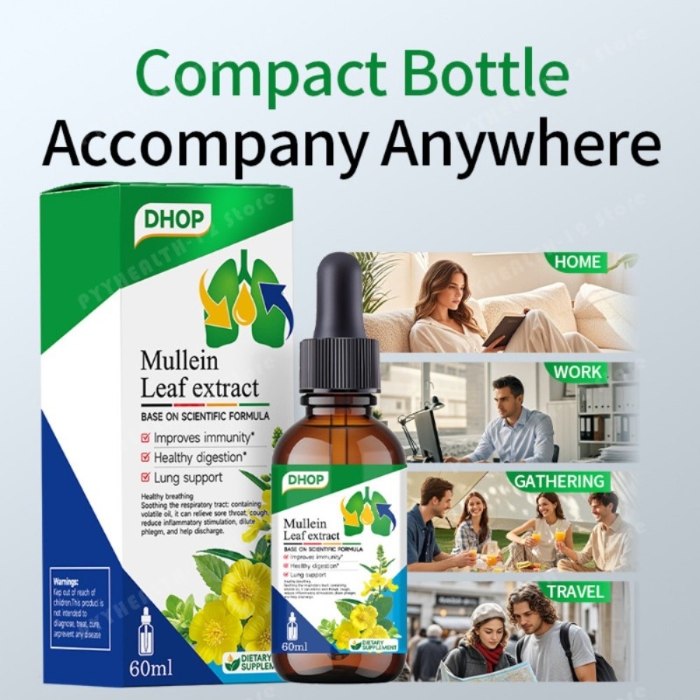 قطرات مستخلص أوراق المولين 60  - مراجعة Herbal Wellness Drops وسعره