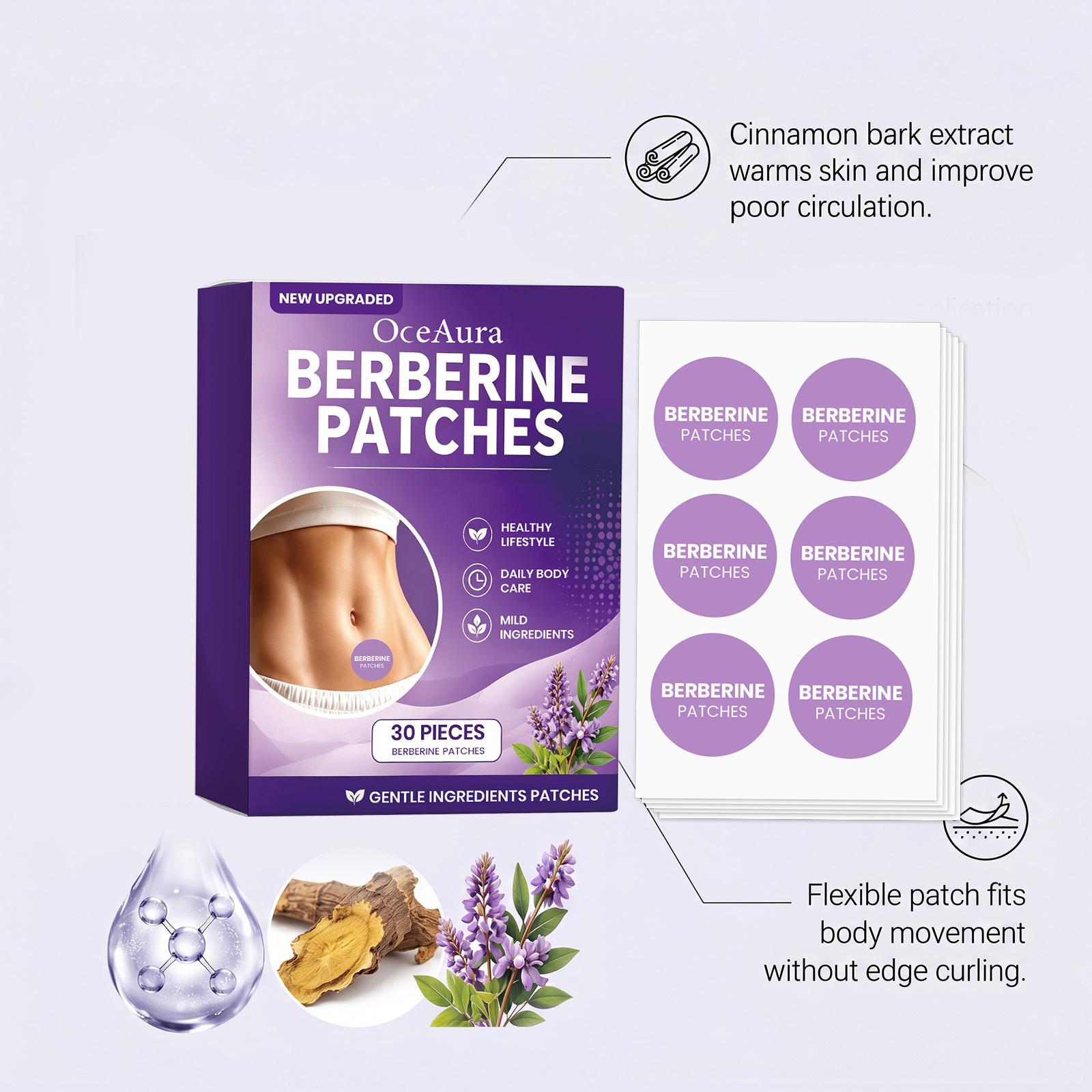 لصقات العناية بالبربرين من أوس - مراجعة Herbal Wellness Formula وسعره