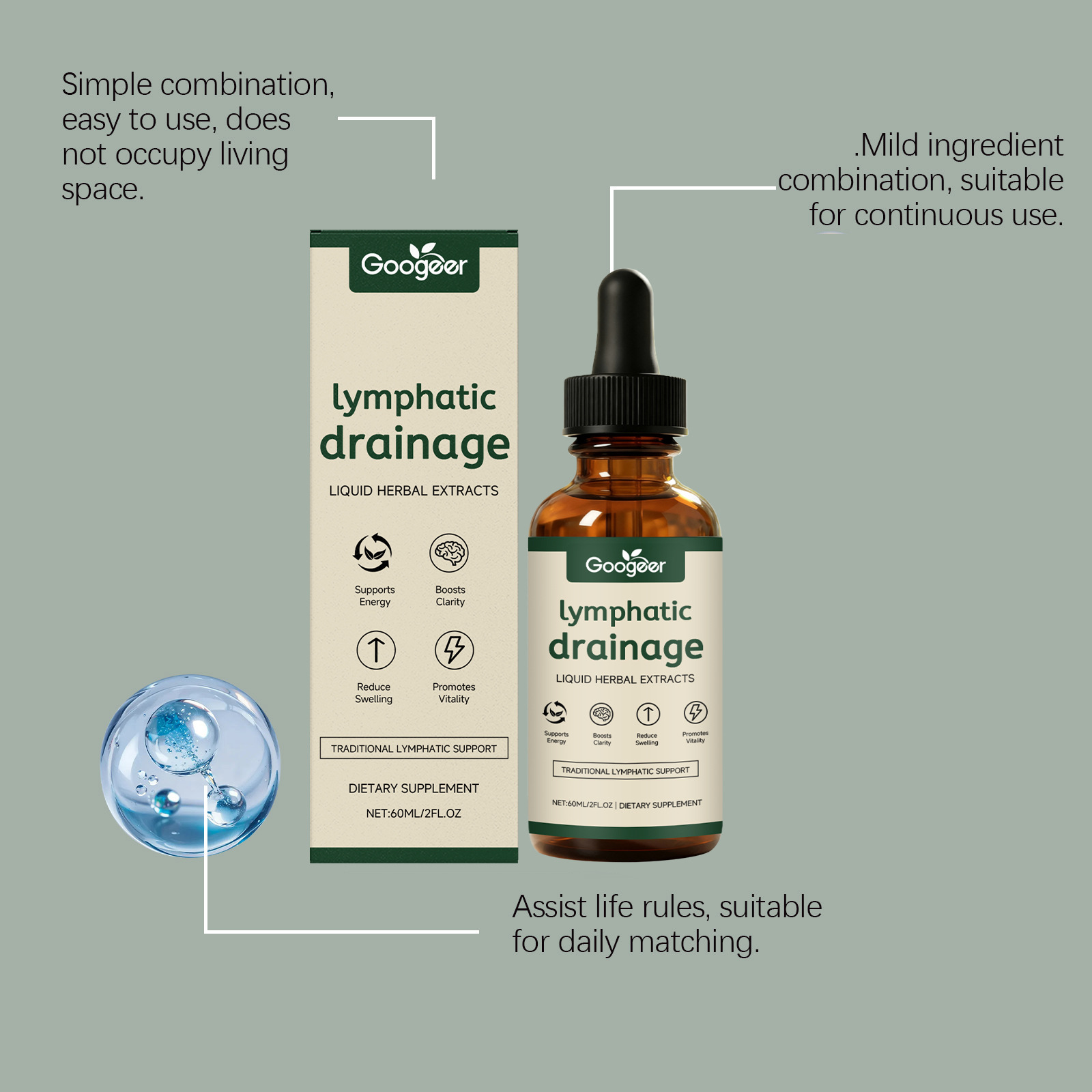 قطرات التصريف اللمفاوي 11 في 1 - مراجعة Herbal Wellness Drops وسعره