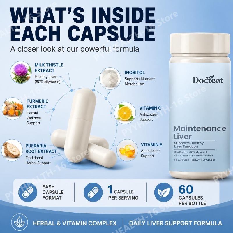 كبسولات دعم صحة الكبد مع مستخل - مراجعة Herbal Wellness Formula وسعره